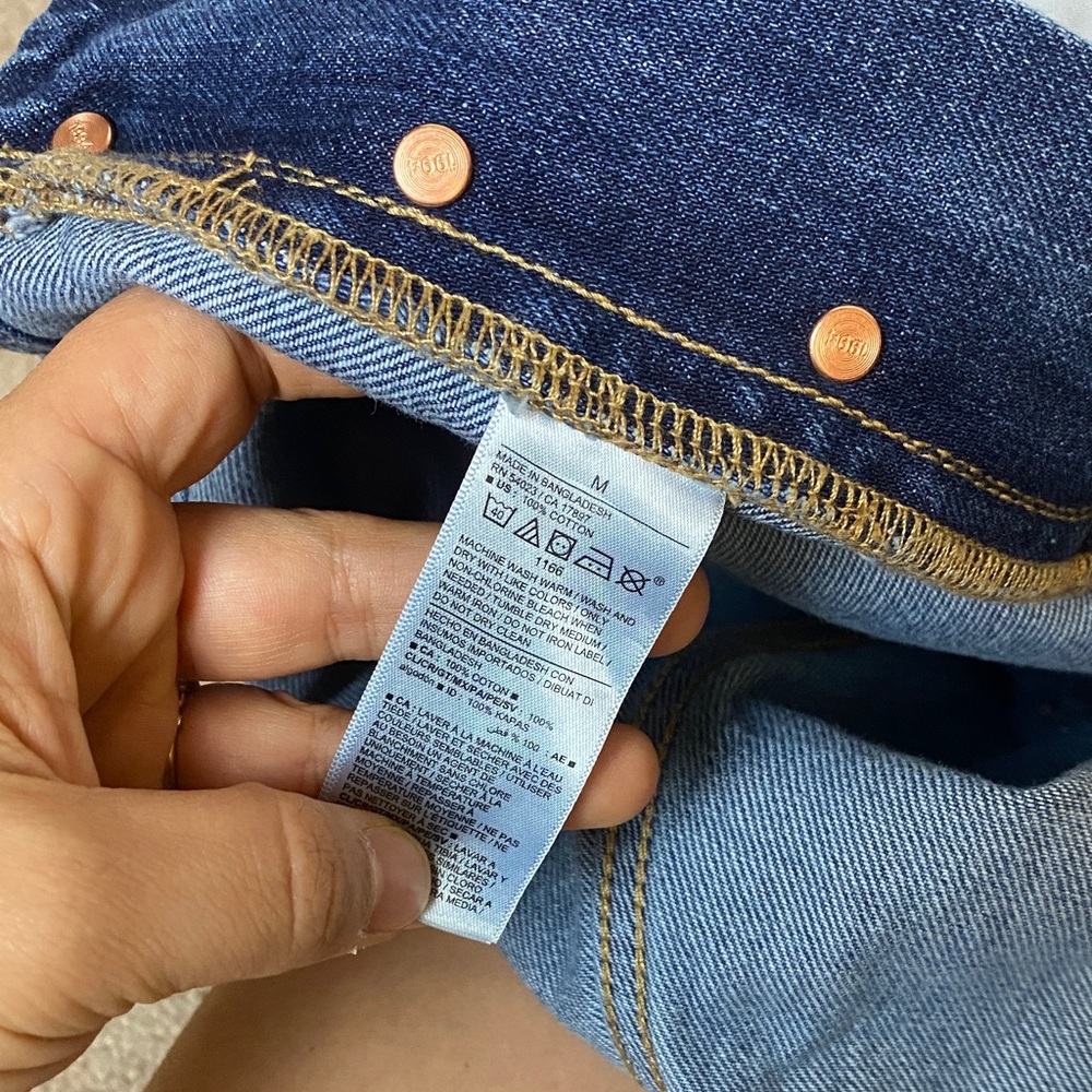 Old Navy Blue Denim overalls - Picture 4 of 6